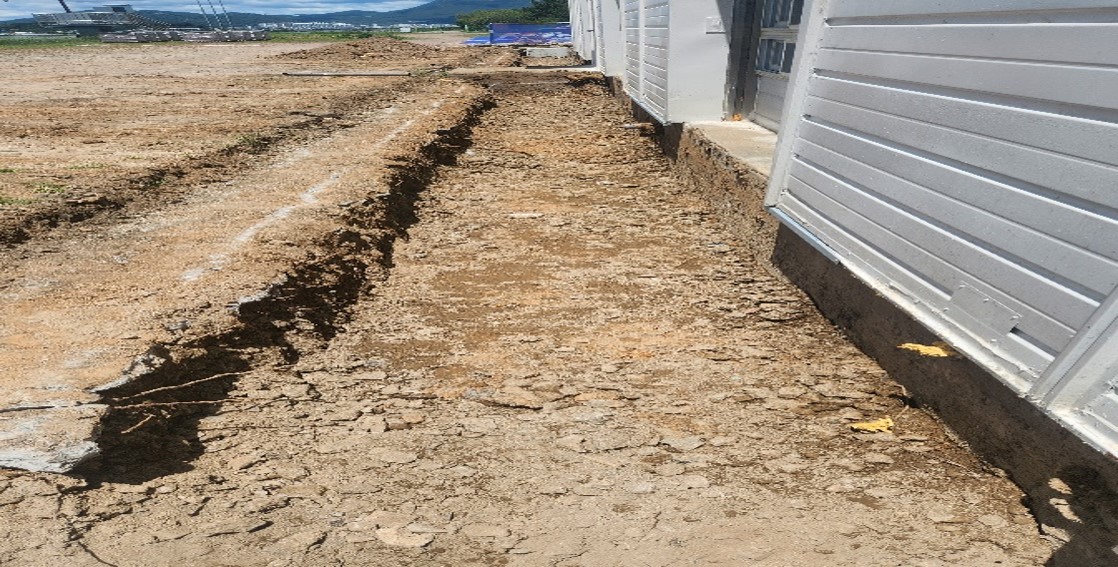 콘크리트 배수로관 설치